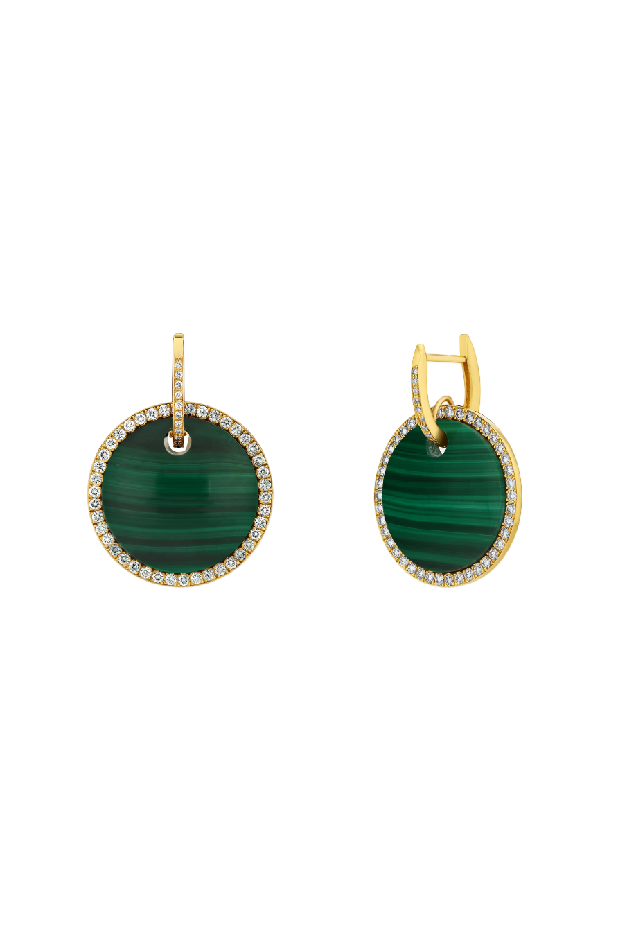 Malachite Lev Earrings