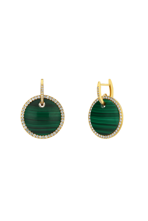 Malachite Lev Earrings