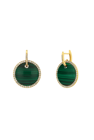 Malachite Lev Earrings