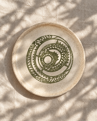 Rising Sun Tableware appetizer plate, hand thrown in Malibu