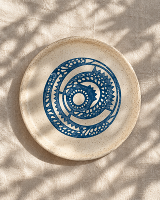 Rising Sun Tableware dinner plate, hand thrown in Malibu