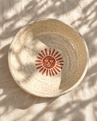 Rising Sun Tableware bowl, hand thrown in Malibu