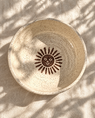 Rising Sun Tableware bowl, hand thrown in Malibu