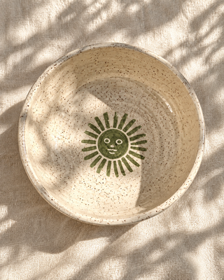 Rising Sun Tableware bowl, hand thrown in Malibu