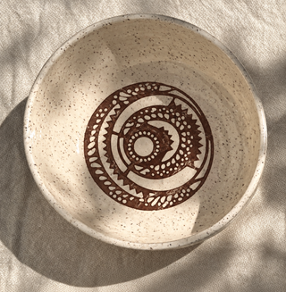 Rising Sun Tableware bowl, hand thrown in Malibu