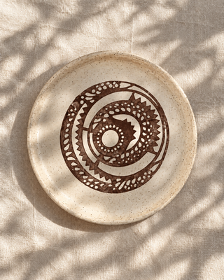 Rising Sun Tableware plates, hand thrown in Malibu