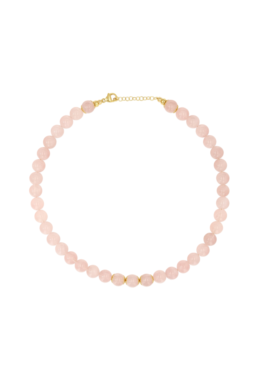 Rose Quartz Beaded Necklace