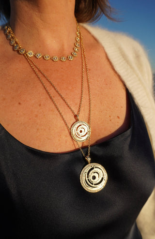 Twilight Star Diamond Necklace in 18k gold