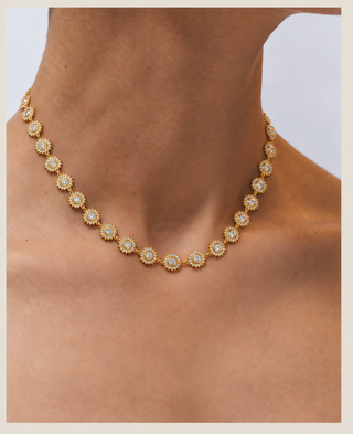 Twilight Star Diamond Necklace in 18k gold