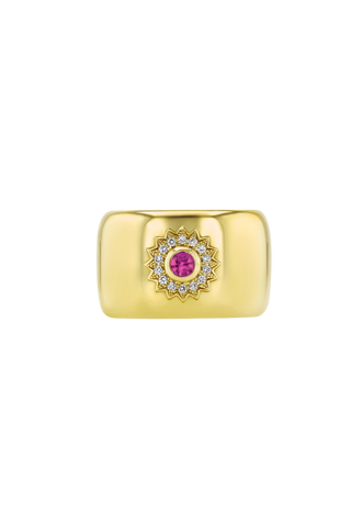 Twilight Star Red Tourmaline Cigar Band